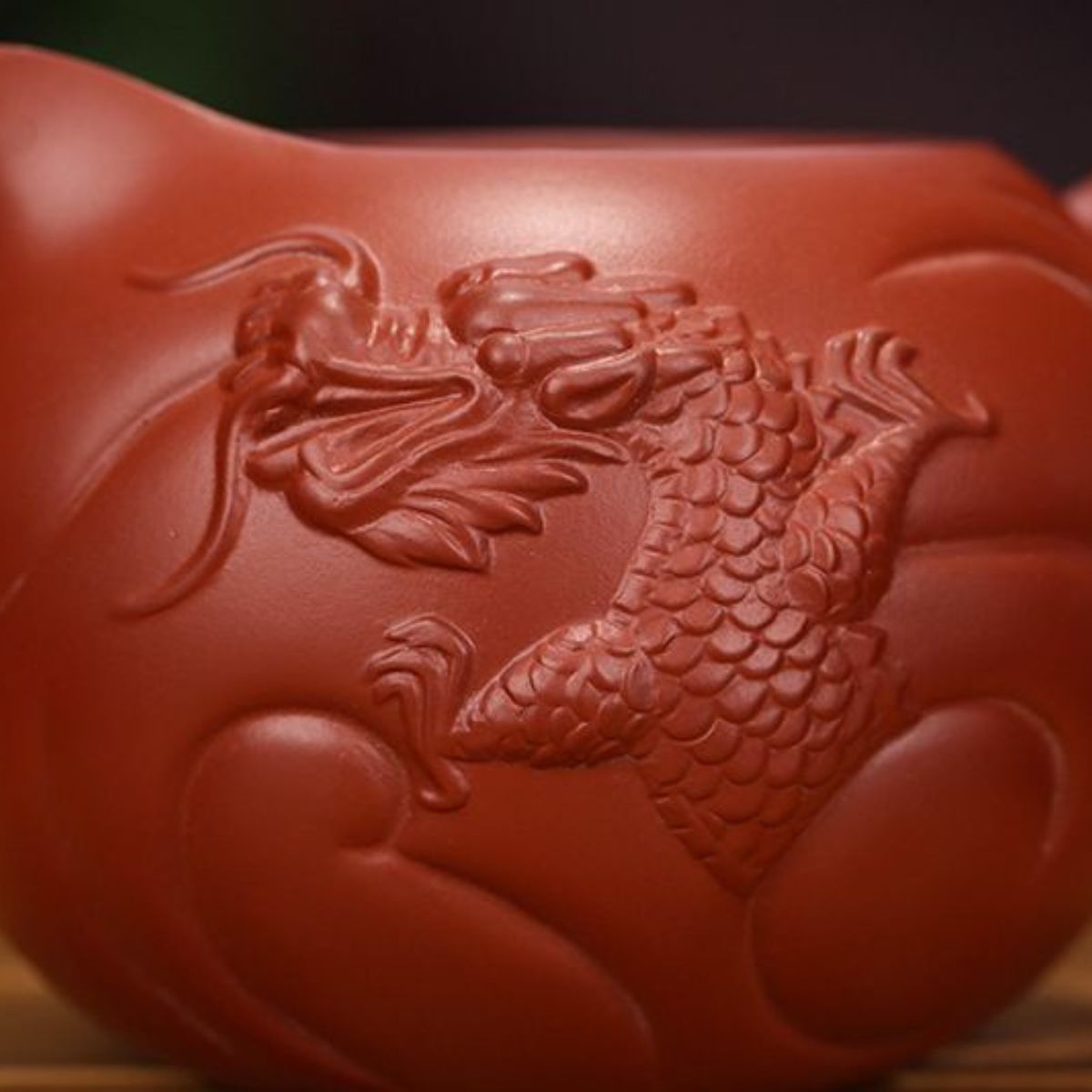 Handmade Yixing Purple Clay Fair Cup 300ml - Dahongpao Fish to Dragon Gongfu Tea Pitcher