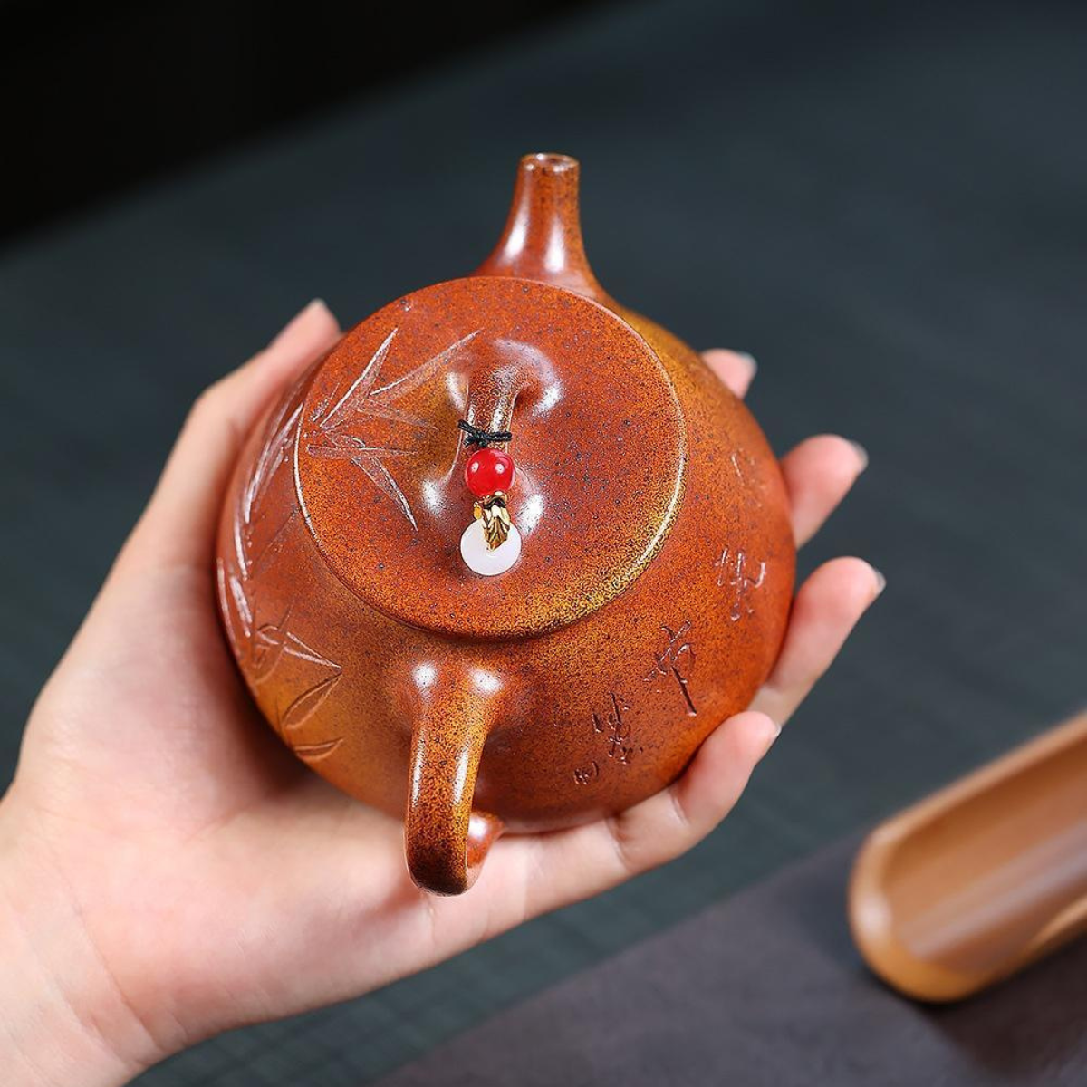 Zhu Yun Gao Piao Yixing Zisha Teapot – Original Mine Duan Clay Fire Cloud Fired (240cc)