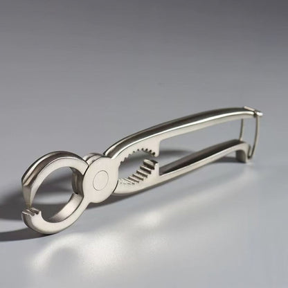 Premium Spring-Loaded Tea Tong - Dual-Purpose Pu-erh Cake Breaker & Nut Cracker
