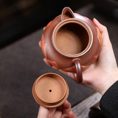 He Yu Xi Shui Yixing Teapot | Raw Duan Ni Wood-Fired Zisha Clay | Handcrafted 240ml