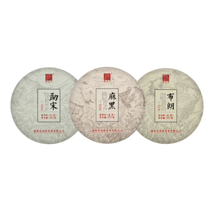 Premium Raw Pu-erh Set (357g x 3 Cakes) - Banzhang + Bingdao + Jingmai