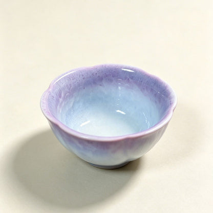 Purple Gradient Crystal Glaze Master Cup – 40ml Gongfu Tea Tasting Cup