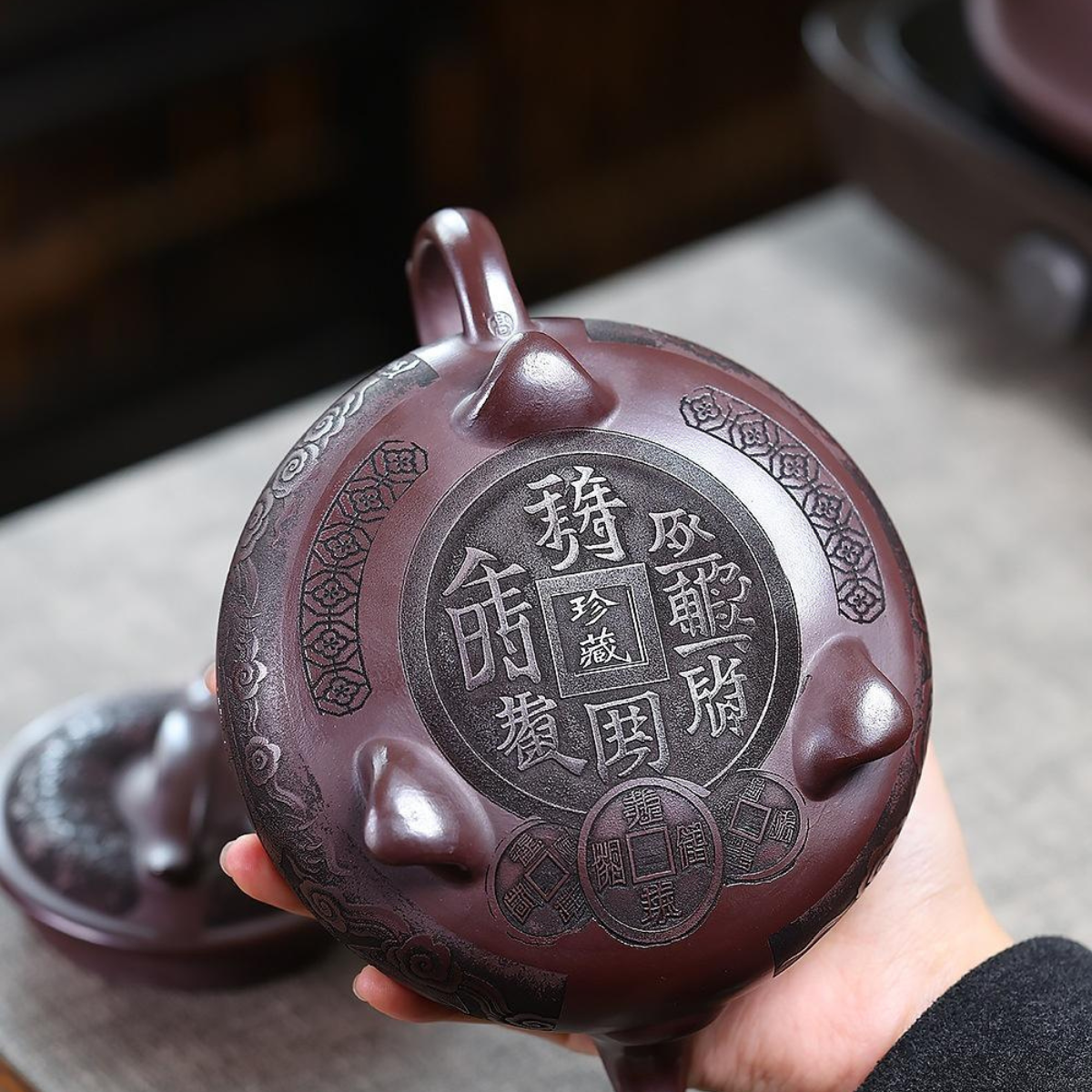 San Zu Yun Qiao Yixing Zisha Teapot – Original Mine Red Clay