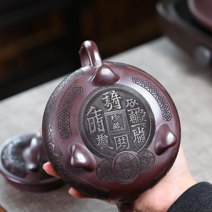 San Zu Yun Qiao Yixing Zisha Teapot – Original Mine Red Clay