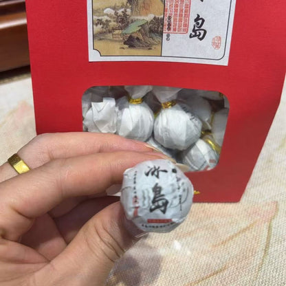 2024 First Spring Bingdao Raw Pu-erh Pearls – 250g Box Pre‑Qingming Harvest · Floral & Icy Sweet · Highly Portable