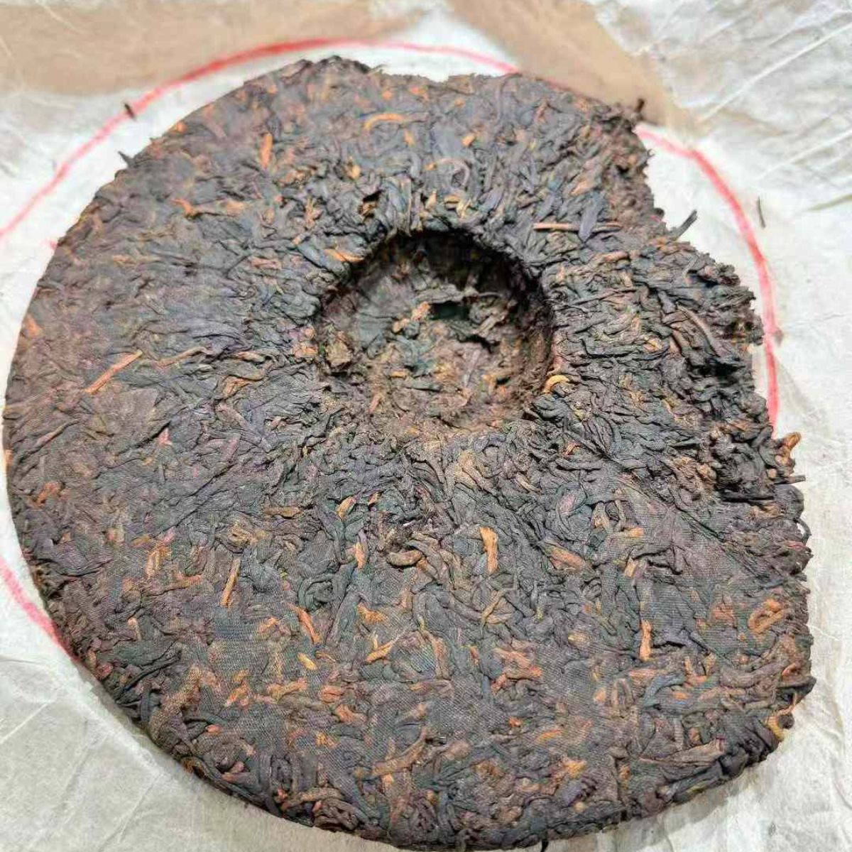 Jingmai Premium Yellow Label Aged Shou Puerh Tea Cake 2002 - 357g