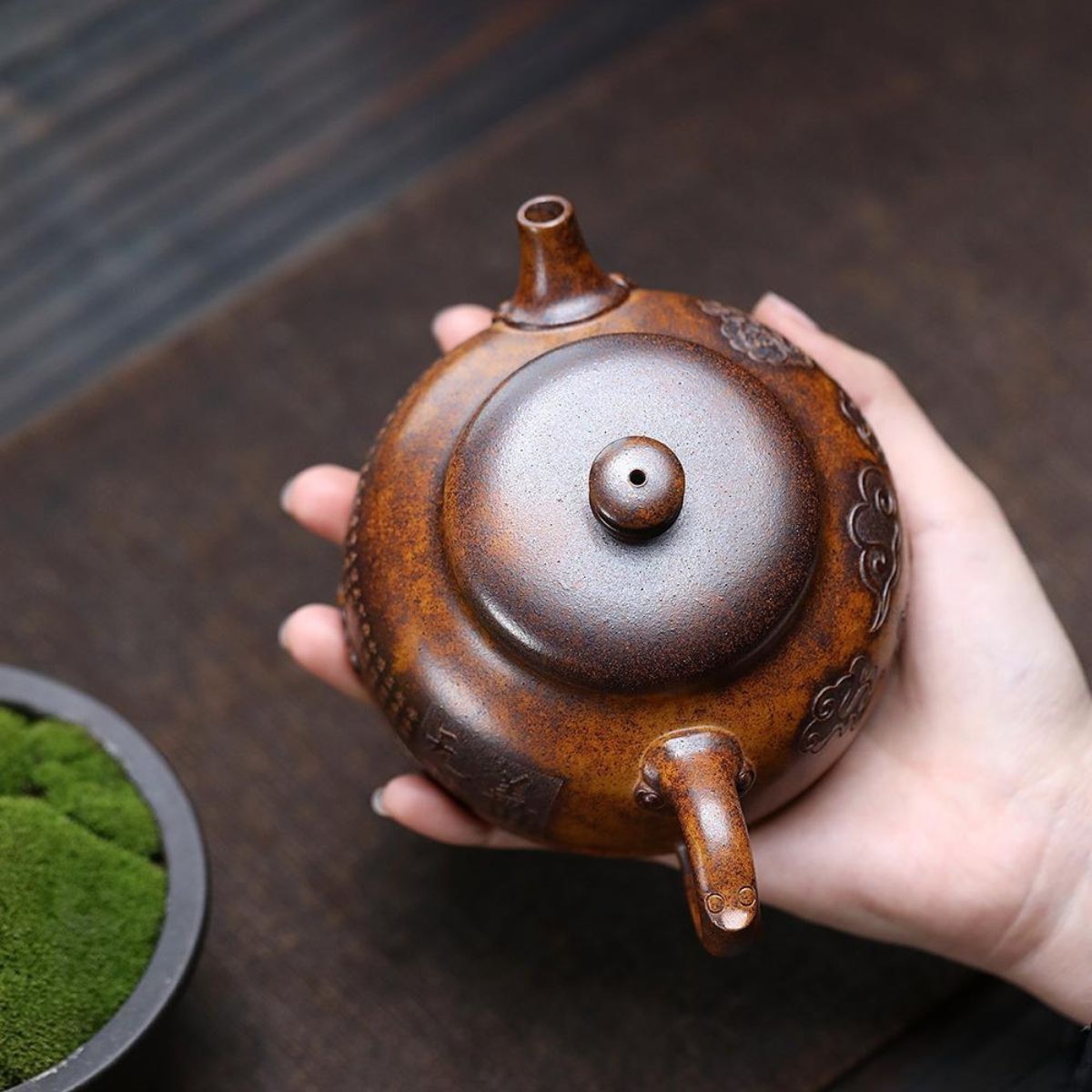 Handmade Yixing Purple Clay Teapot 270ml - Original High-Temperature Duan Ni Zisha Gongfu Tea Pot
