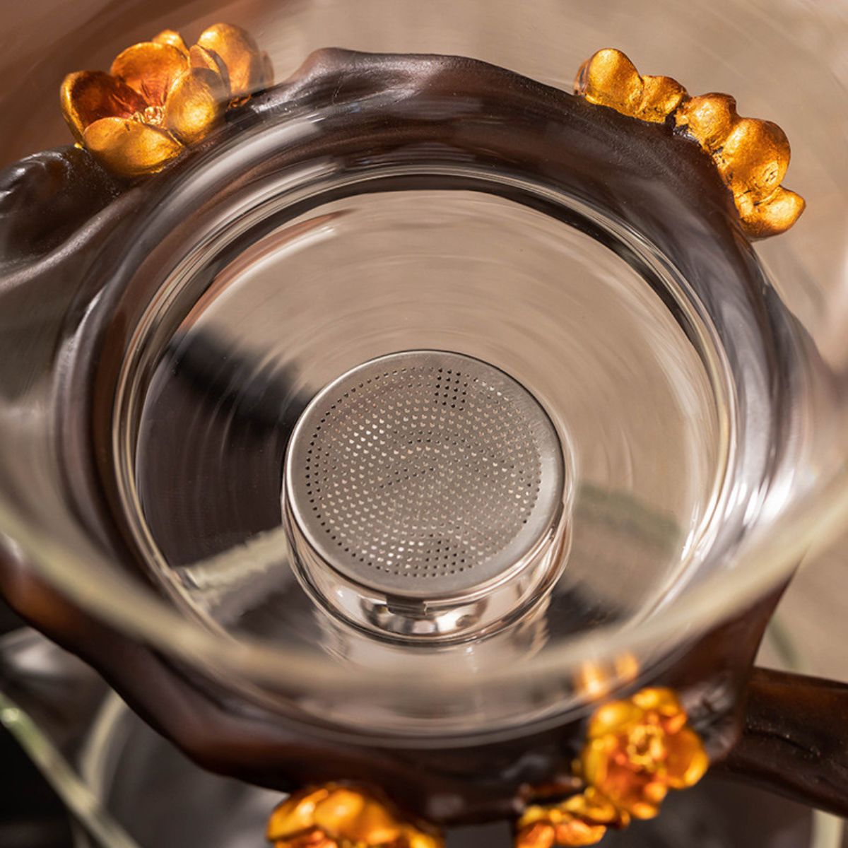 Magpie Blossom Glass Tea Set with Magnetic Tea Separator