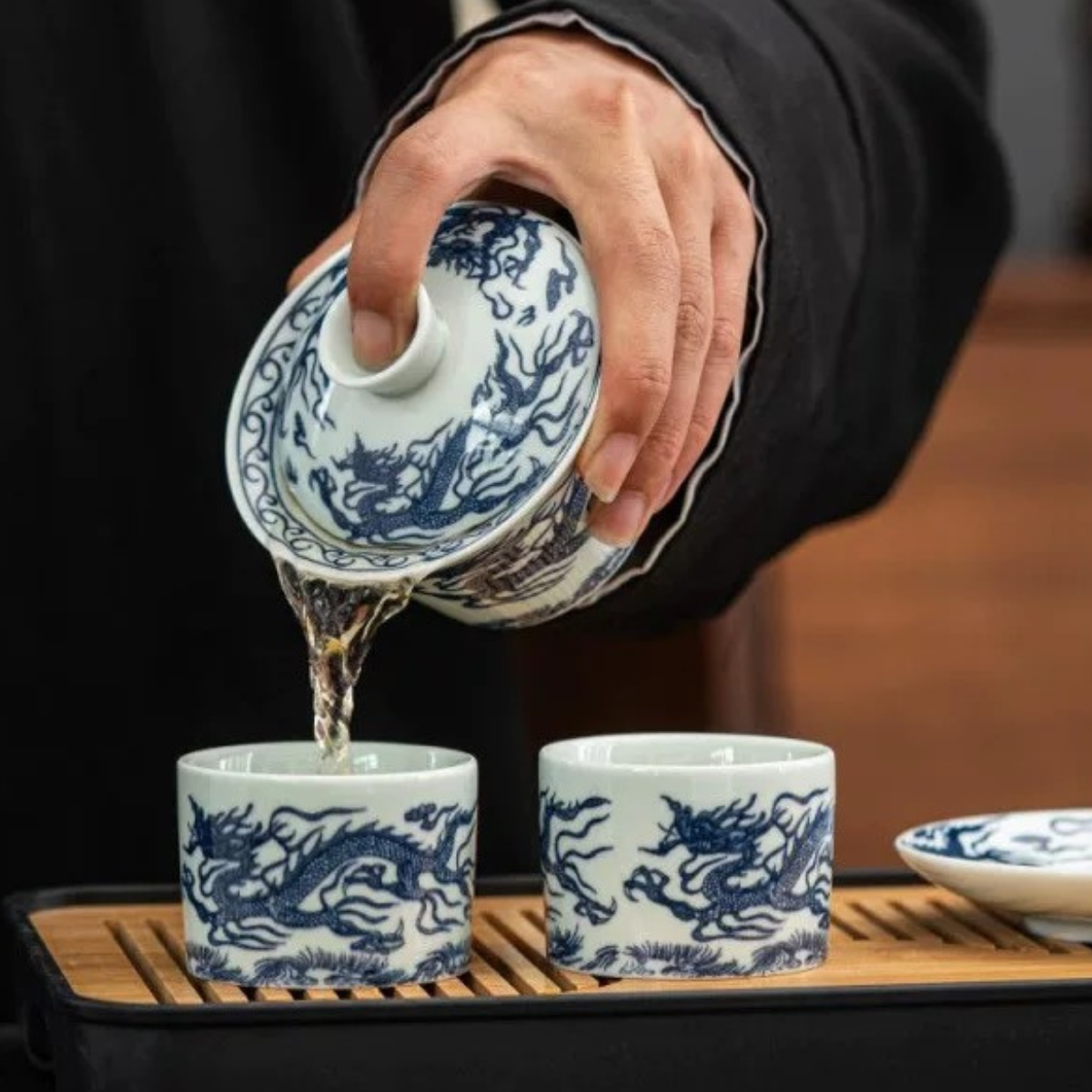 Azure Dragon Gaiwan Tea Set