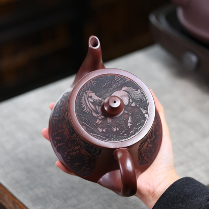 Ma Dao Cheng Gong Qu Hu Yixing Zisha Teapot – Original Mine Red Clay