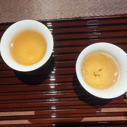 2017  Lao Man'E Raw Pu-erh 357g – Wild Ancient Tree Tea Powerful Qi & Lingering Sweetness