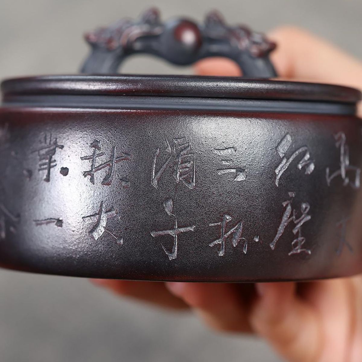 Chang Le Wei Yang Yixing Teapot | Raw Gu Wu Ni Ancient Dark Zisha Clay | Handcrafted 230ml