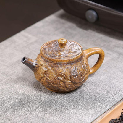 Yi Ban Xin Lian Yixing Teapot | Rare Longgu Jinsha Zisha Clay | Handcrafted 320ml