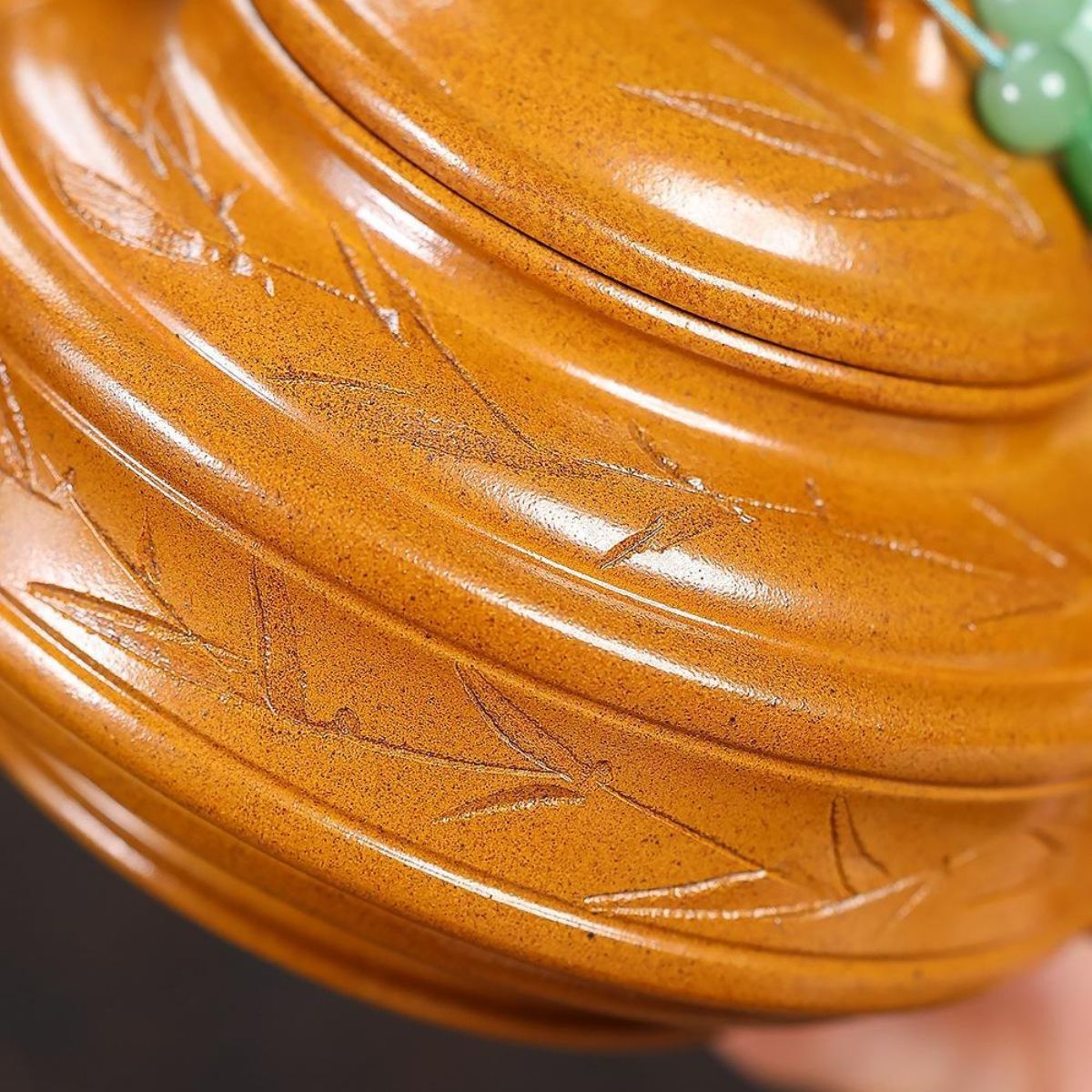 Qing Feng Zhu Gu Yixing Teapot | Raw Huang Jin Duan Ni Golden Clay | Handcrafted 320ml