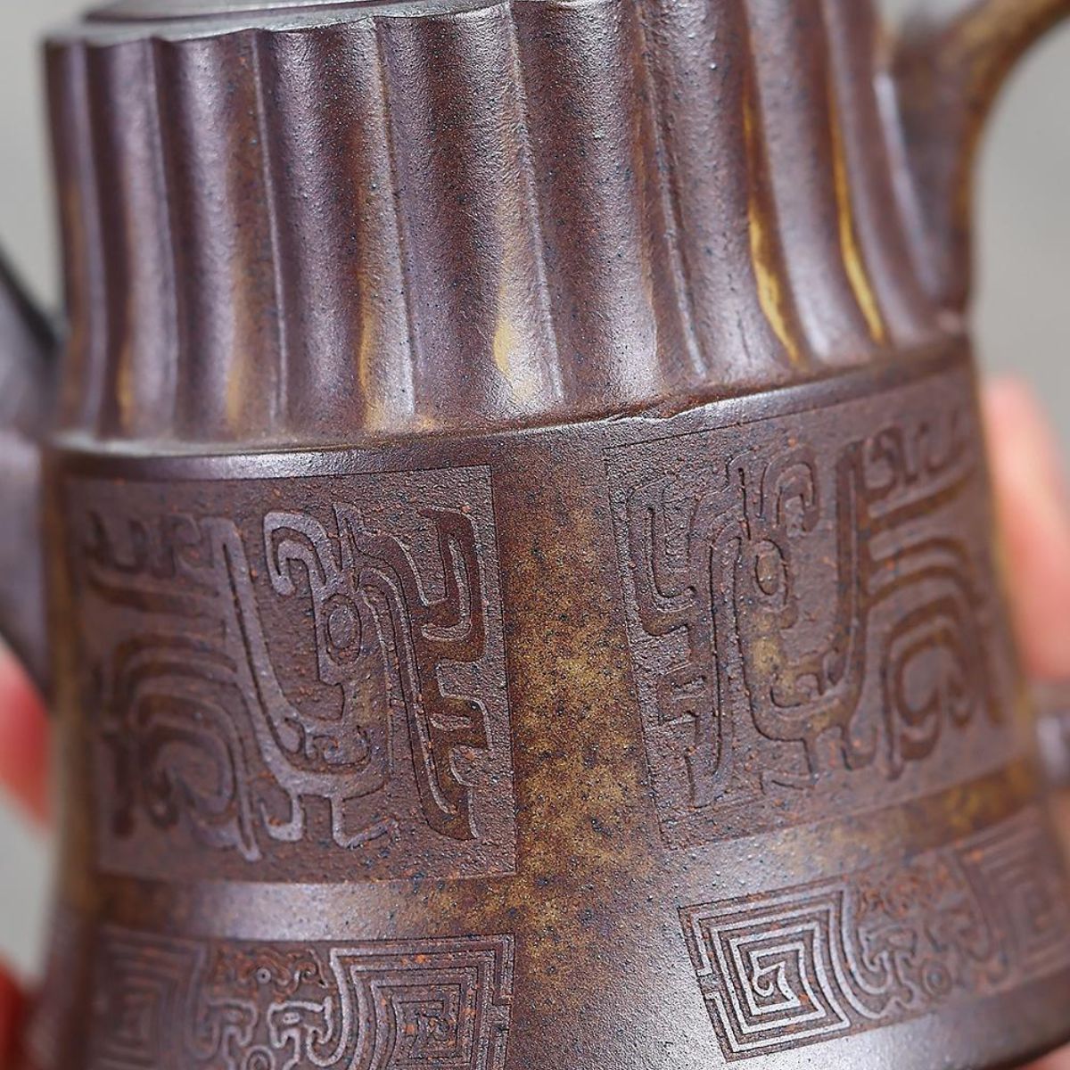 Kui Wen Jin Zhong Yixing Teapot | Raw High-Fire Duan Ni Zisha Clay | Handcrafted 250ml