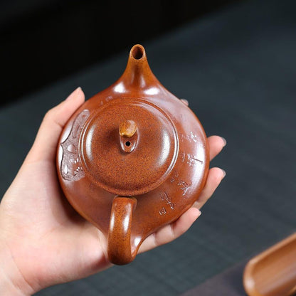 Yi Fan Feng Shun Yixing Teapot | Duan Ni Fire-Cloud Zisha Clay | Handcrafted 170ml