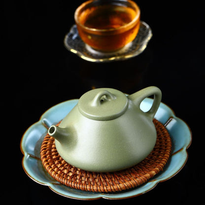 Handmade Yixing Purple Clay Teapot 200ml - Aged Dou Qing Sand Ziye Shipiao by Chen Wenbo