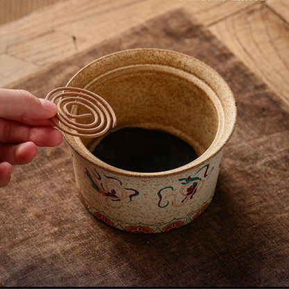Dunhuang Ceramic Incense Holder Set – Elegant Tea Ceremony Companion