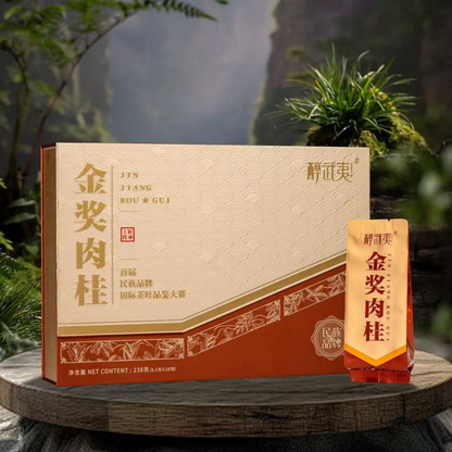 Zui Wuyi · Gold Award Rougui | Wuyi Zhengyan Rock Oolong — Fruity Cinnamon, Rich & Enduring, Luxury Embossed Gift Box (238g / 28 Sachets)