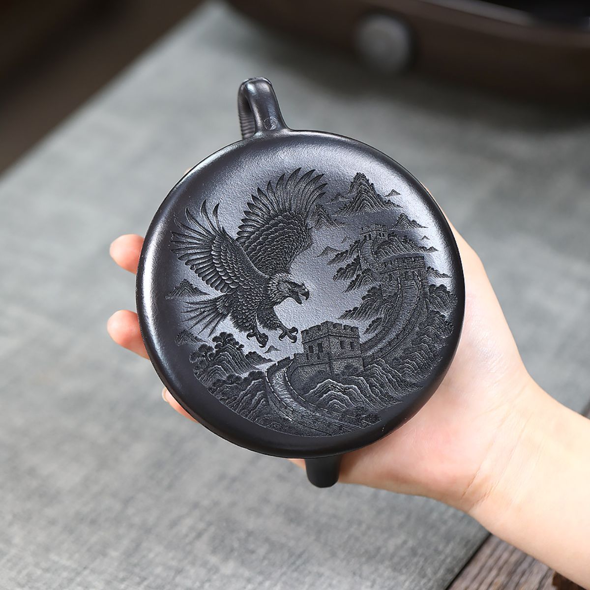 Great Wall Xianpiao Zisha Teapot – Shihuang Clay, 230ml