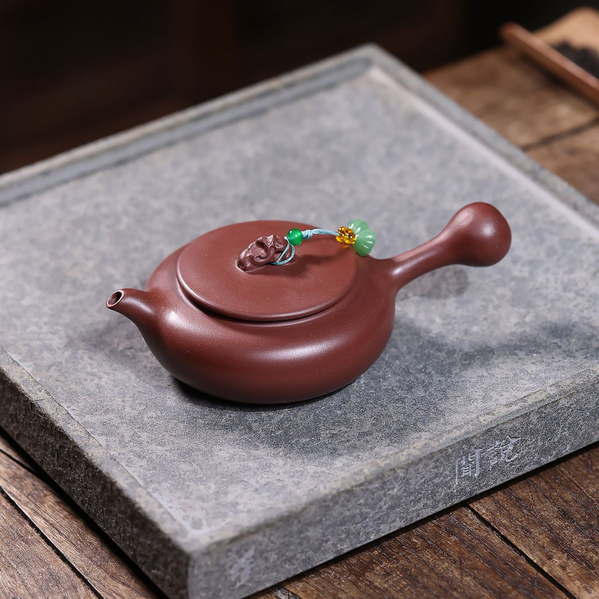 Taihu Stone Tang Yu Zisha Teapot | Raw Ore Purple Clay | 160ml Handcrafted Gongfu Tea Pot