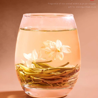 Cha Yuan Ji · Pin Zuan Jasmine Silver Needle | Nine-Scenting + One-Lifting, Full Bud, Fresh Jasmine & Tea Down Sweetness — Premium Gift Box (160g / 2 Tins)