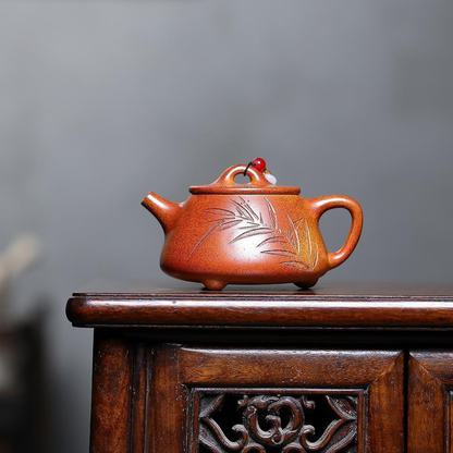 Zhu Yun Gao Piao Yixing Zisha Teapot – Original Mine Duan Clay Fire Cloud Fired (240cc)