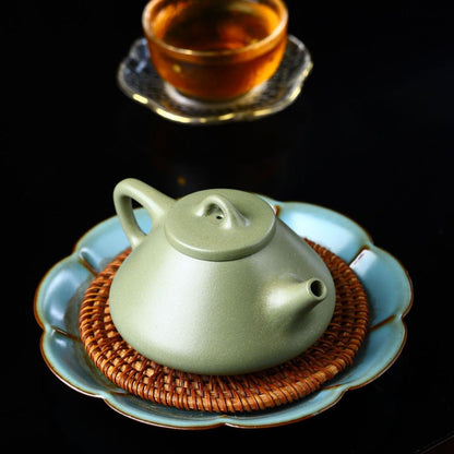 Handmade Yixing Purple Clay Teapot 200ml - Aged Dou Qing Sand Ziye Shipiao by Chen Wenbo