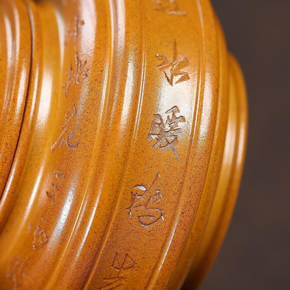 Qing Feng Zhu Gu Yixing Teapot | Raw Huang Jin Duan Ni Golden Clay | Handcrafted 320ml