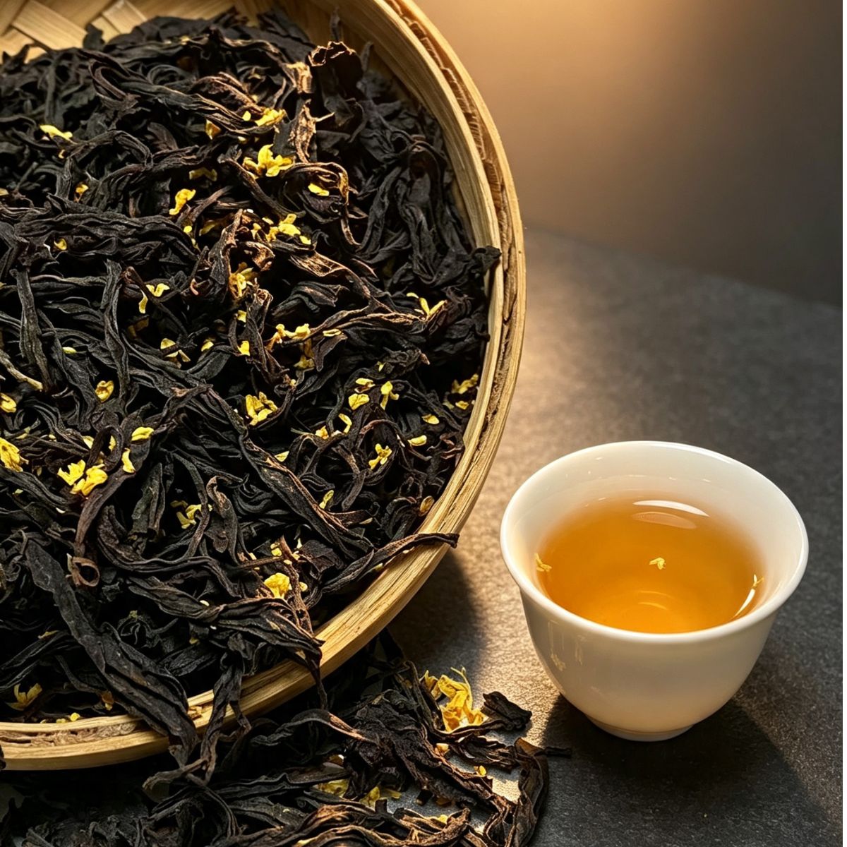 Osmanthus Wild Mountain Black Tea – Untamed Wuyi Souchong | Natural Floral Depth