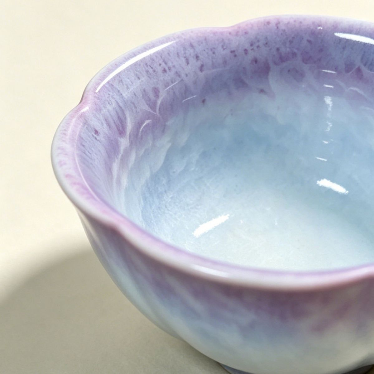Purple Gradient Crystal Glaze Master Cup – 40ml Gongfu Tea Tasting Cup