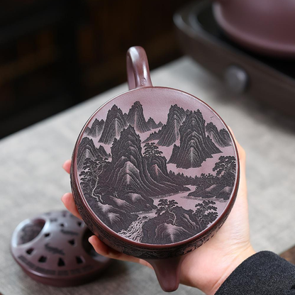 Niu Gai Lianzi Yixing Zisha Teapot – Original Mine Red Clay