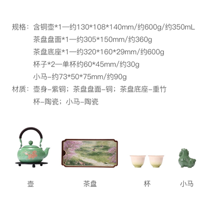 Chun Feng De Yi Copper Teapot Gift Set – Poetic Tea Ware Collection