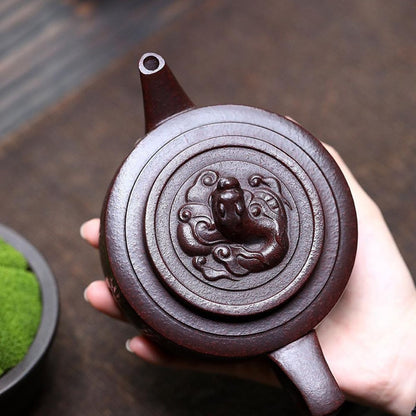 Handmade Yixing Purple Clay Teapot 350ml - Original Ancient Red Clay Zisha Gongfu Tea Pot