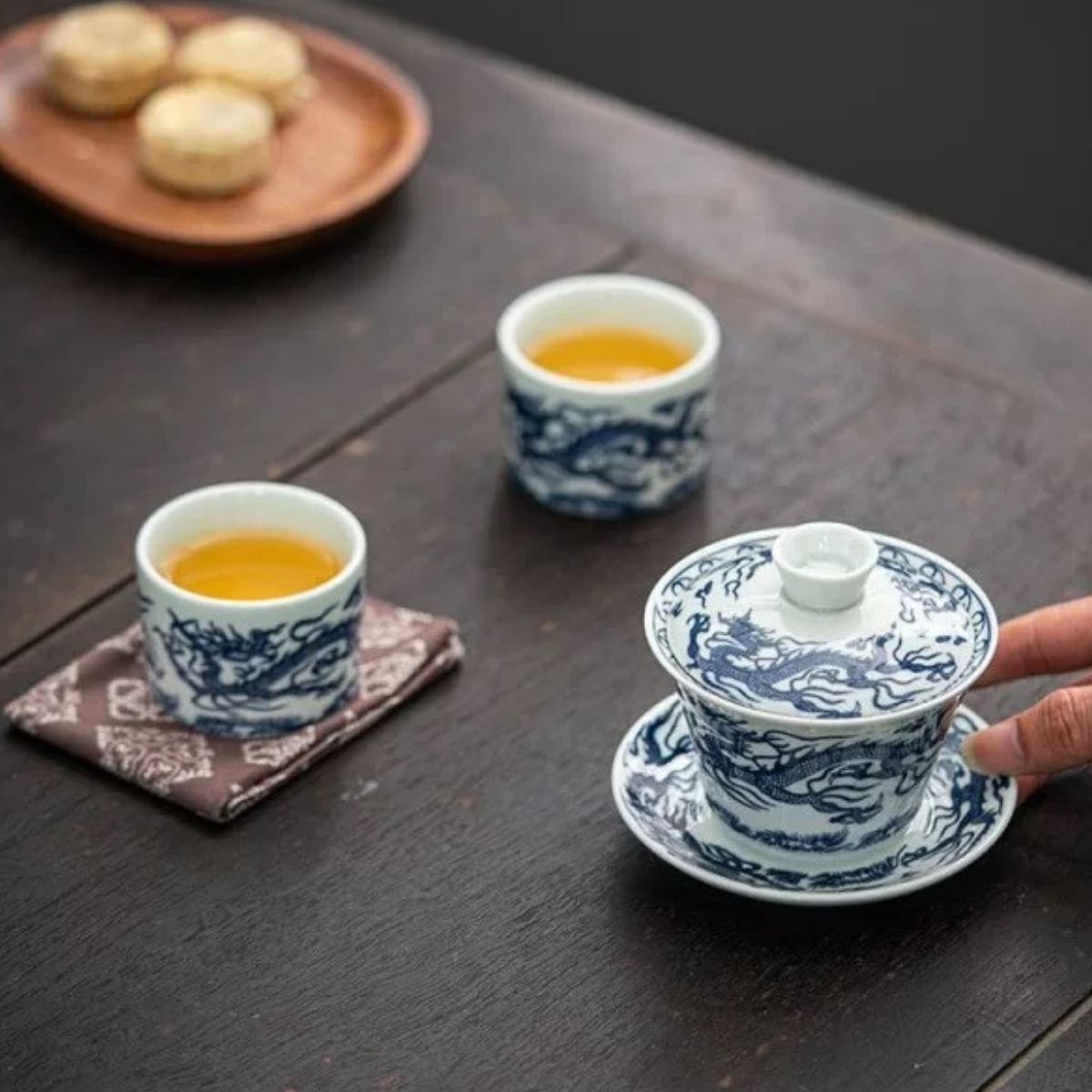 Azure Dragon Gaiwan Tea Set
