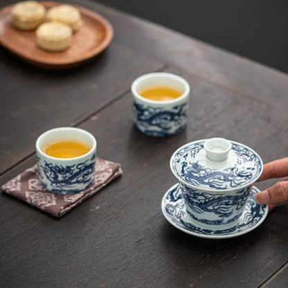 Azure Dragon Gaiwan Tea Set