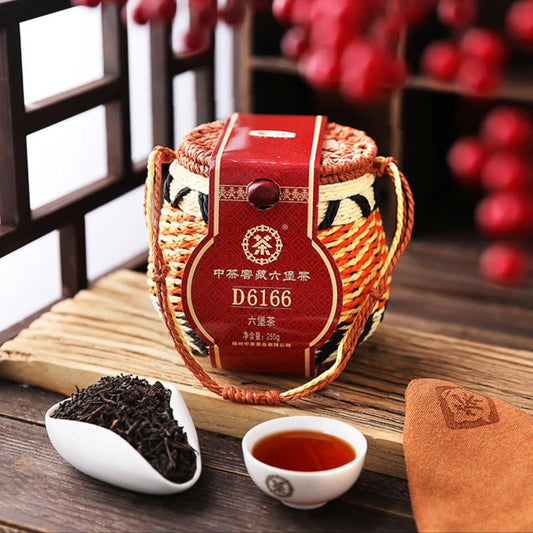 Wuzhou Liubao Tea (250g) – Aged Dark Tea | Ruby Liquor | Silky Smooth