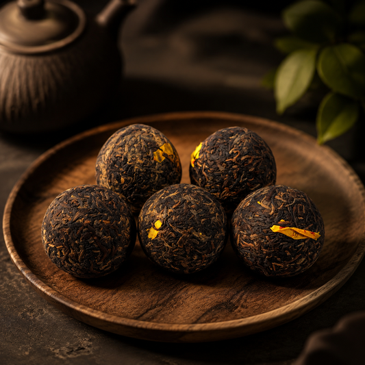 2009 Yellow Ribbon Wang Xia Tuo Cha — Aged Sheng Pu-erh (50g)