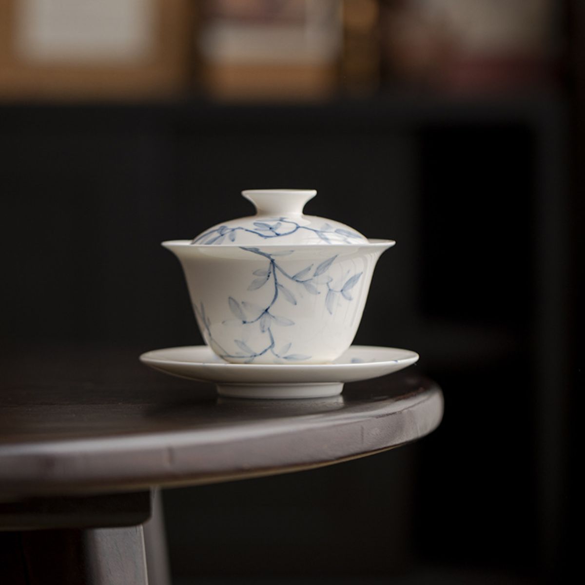 Qingzhi Yulan Sancai Gaiwan – 165ml Traditional Chinese Tea Bowl