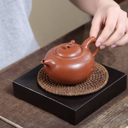 Chengfeng Polang Yixing Teapot — Handcrafted Jiangpo Clay, 220ml | Gift Set