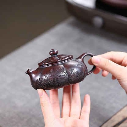 Mudan Hanjiang Yixing Teapot — Handcrafted Ancient Wuni Clay, 170ml