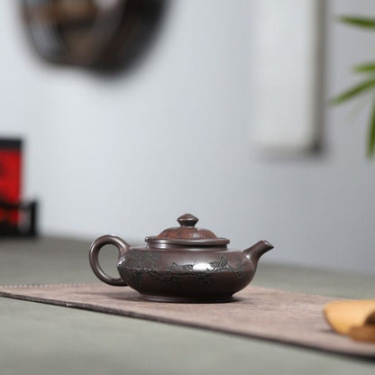Fei Huang Teng Da Yixing Tea Set | Chi Long Xue Sha Red Dragon Clay | Teapot & 2 Cups