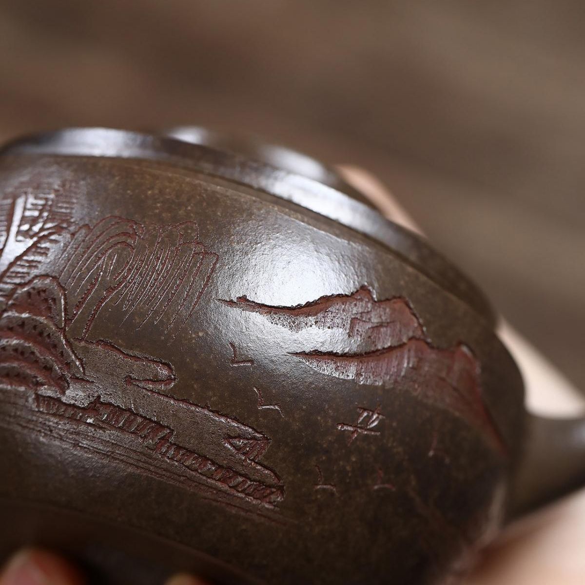 Ju Lun Han Wa Yixing Teapot | Aged Duan Ni Zisha Clay | Handcrafted 300ml