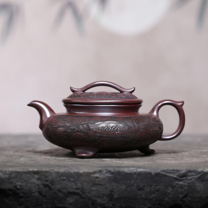 San Zu Yun Qiao Yixing Zisha Teapot – Original Mine Red Clay