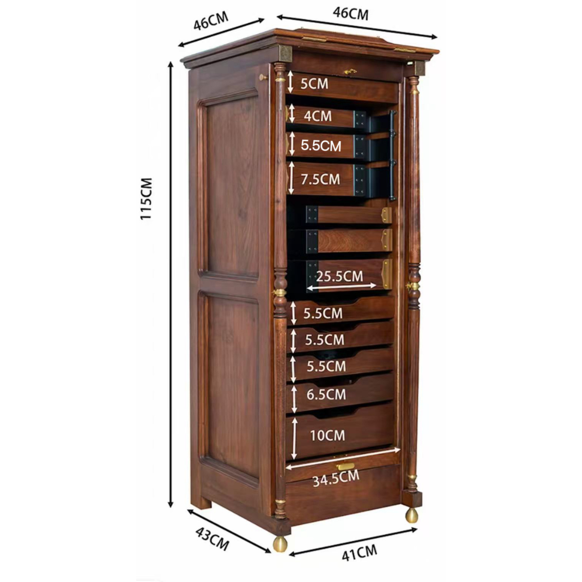 Luxury Treasure Rotary Cabinet – Ultimate Storage for Tea Ware, Collectibles & Jewelry
