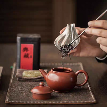Pure Titanium Tea Scoop & Tea Pick Set – Lightweight Gongfu Tea Tools (2-Piece) | 4 Colors