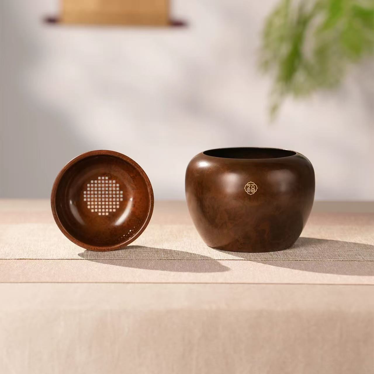 Fu Yun Jian Shui – Brass Precision Cast Tea Waste Bowl
