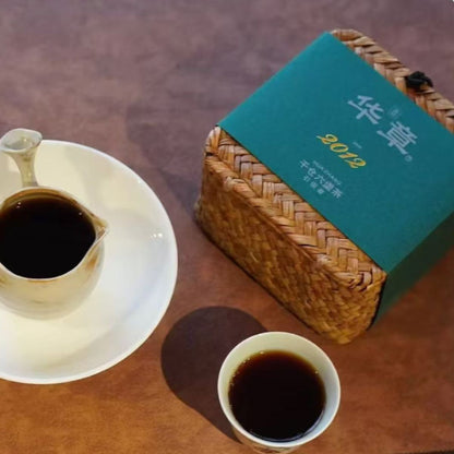 2012 Huazhang Reserve Grade Liubao Tea (250g) – Aged Fragrance & Dry Storage