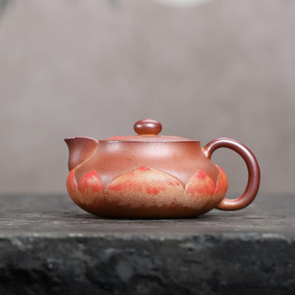 He Yu Xi Shui Yixing Teapot | Raw Duan Ni Wood-Fired Zisha Clay | Handcrafted 240ml