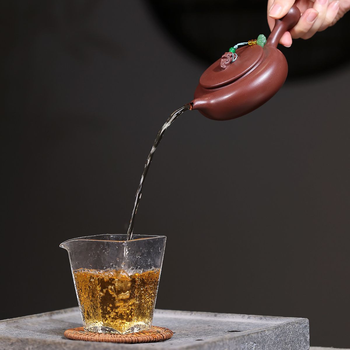 Taihu Stone Tang Yu Zisha Teapot | Raw Ore Purple Clay | 160ml Handcrafted Gongfu Tea Pot